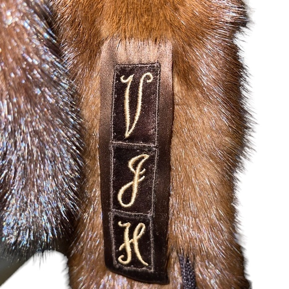 Vintage Rosen Engelson Saint Paul Mink Stole With Four Mink Bodied - Picture 4 of 5